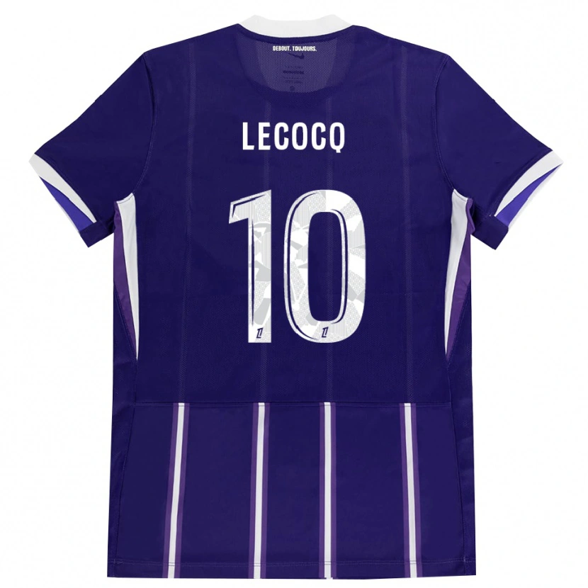 Danxen Kinder Anaëlle Lecocq #10 Lila Weiß Heimtrikot Trikot 2026/27 T-Shirt Schweiz