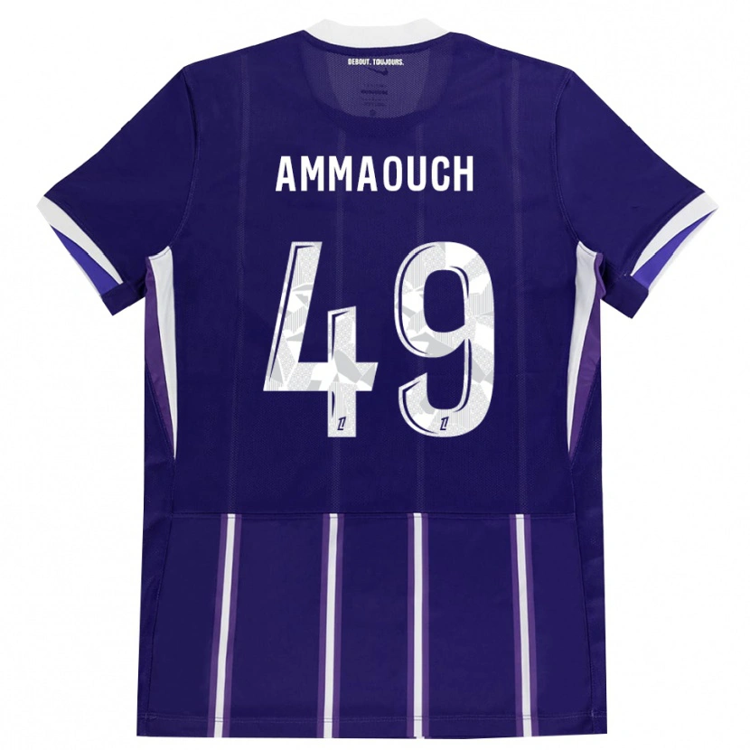 Danxen Kinder Aymen Amaaouch #49 Lila Weiß Heimtrikot Trikot 2026/27 T-Shirt Schweiz