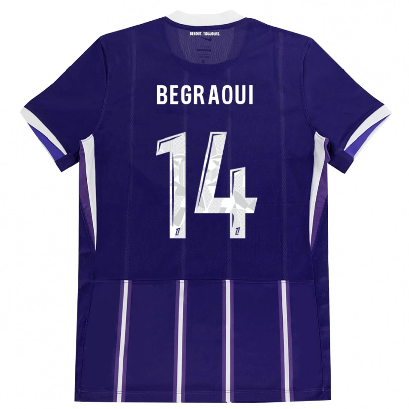 Danxen Kinder Yanis Begraoui #14 Lila Weiß Heimtrikot Trikot 2026/27 T-Shirt Schweiz