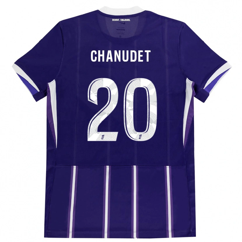 Danxen Kinder Coralie Chanudet #20 Lila Weiß Heimtrikot Trikot 2026/27 T-Shirt Schweiz