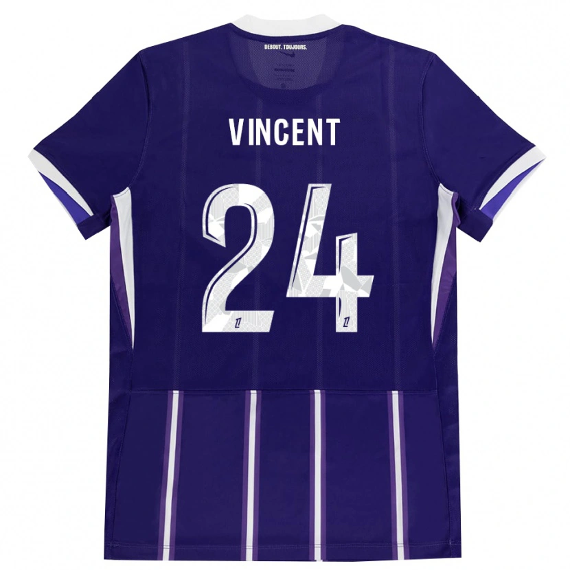 Danxen Kinder Magalie Vincent #24 Lila Weiß Heimtrikot Trikot 2026/27 T-Shirt Schweiz