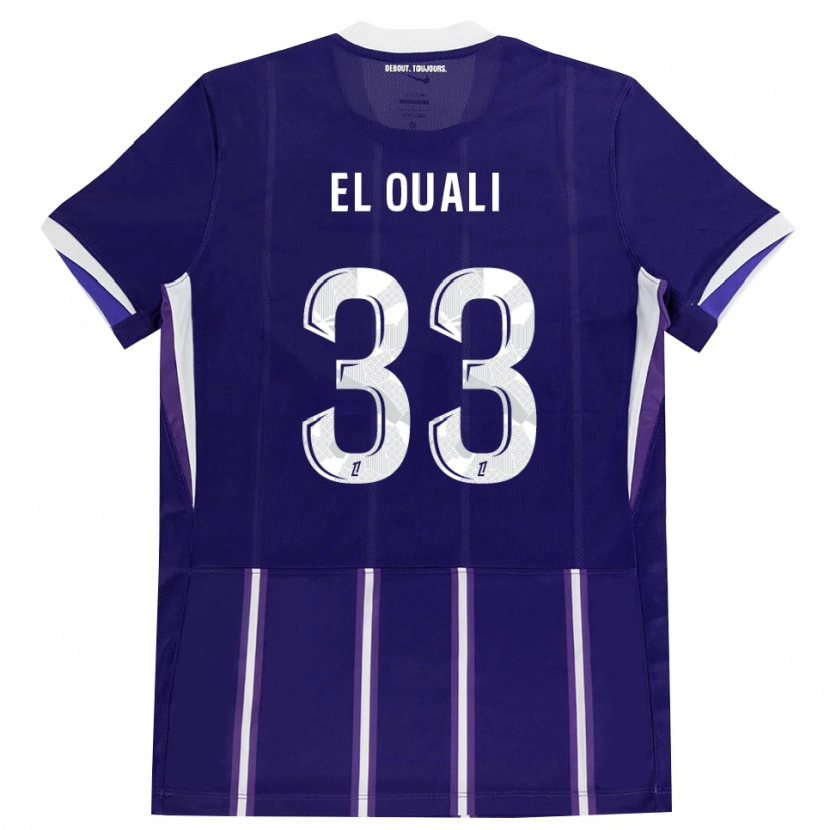 Danxen Kinder Adam El Ouali #33 Lila Weiß Heimtrikot Trikot 2026/27 T-Shirt Schweiz