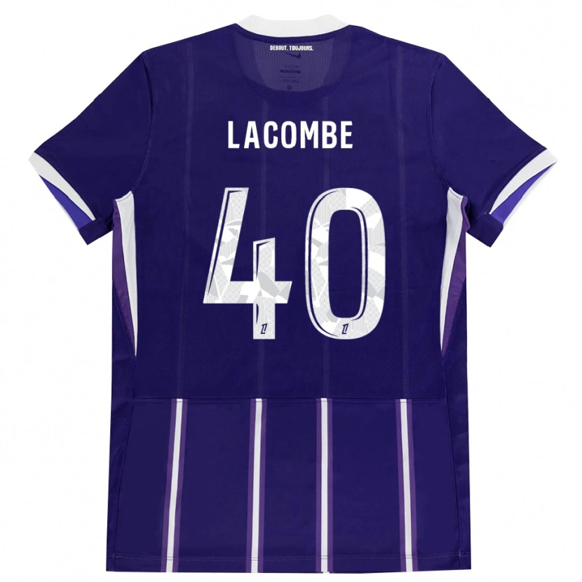 Danxen Kinder Justin Lacombe #40 Lila Weiß Heimtrikot Trikot 2026/27 T-Shirt Schweiz
