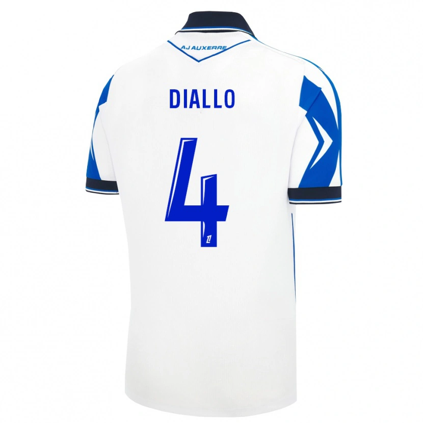Danxen Kinder Ibrahim Diallo #4 Schwarz Weiß Blau Heimtrikot Trikot 2026/27 T-Shirt Schweiz