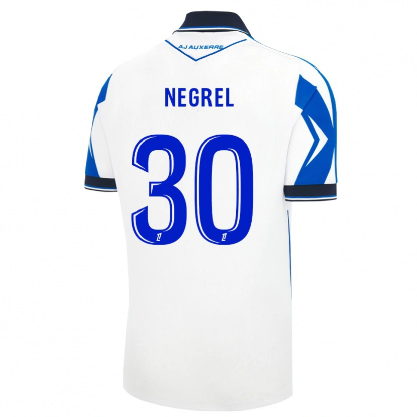 Danxen Kinder Tom Negrel #30 Schwarz Weiß Blau Heimtrikot Trikot 2026/27 T-Shirt Schweiz