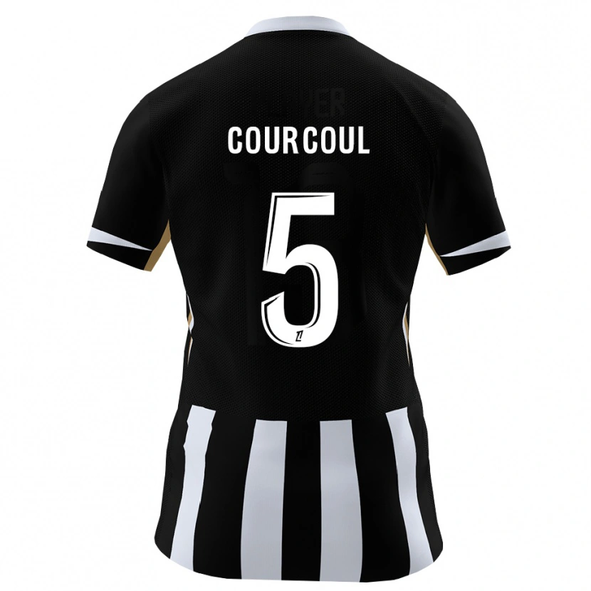 Danxen Kinder Marius Courcoul #5 Schwarz Blau Heimtrikot Trikot 2026/27 T-Shirt Schweiz