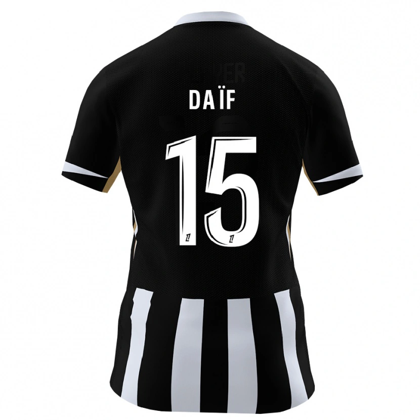 Danxen Kinder Ziyad Daïf #15 Schwarz Blau Heimtrikot Trikot 2026/27 T-Shirt Schweiz