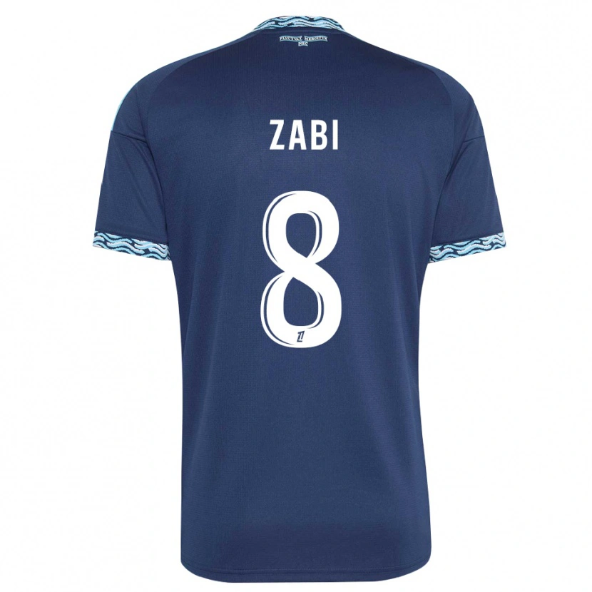 Danxen Kinder Patrick Zabi #8 Stahlblau Weiß Heimtrikot Trikot 2026/27 T-Shirt Schweiz