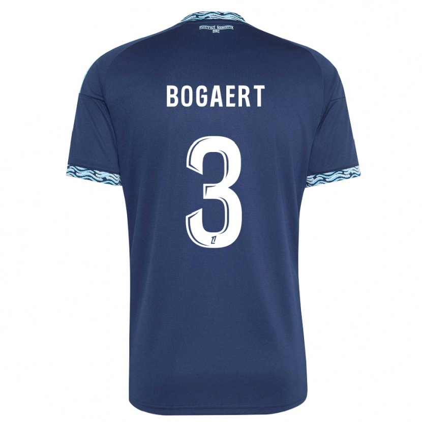 Danxen Kinder Lou Bogaert #3 Stahlblau Weiß Heimtrikot Trikot 2026/27 T-Shirt Schweiz