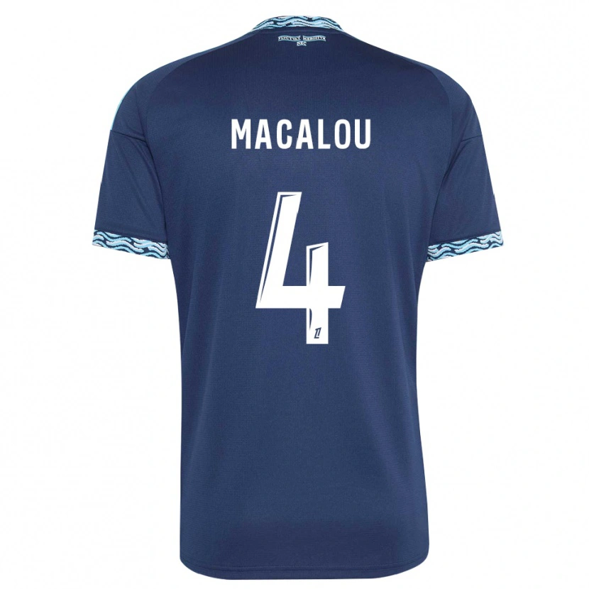 Danxen Kinder Seydou Macalou #4 Stahlblau Weiß Heimtrikot Trikot 2026/27 T-Shirt Schweiz