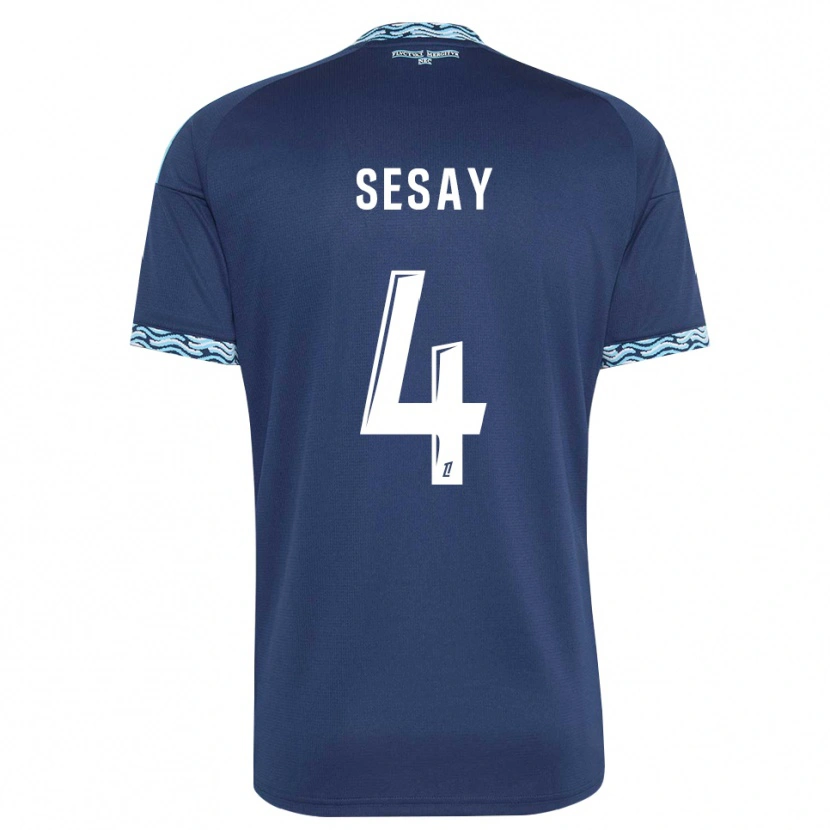 Danxen Kinder Mohamed Sesay #4 Stahlblau Weiß Heimtrikot Trikot 2026/27 T-Shirt Schweiz