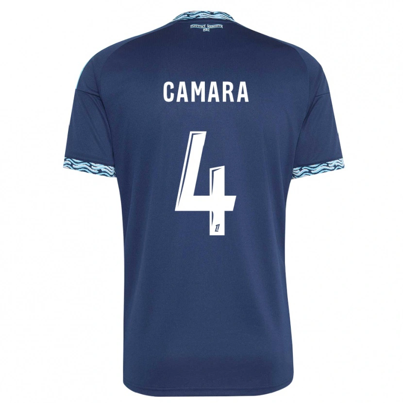 Danxen Kinder Alseny Camara #4 Stahlblau Weiß Heimtrikot Trikot 2026/27 T-Shirt Schweiz