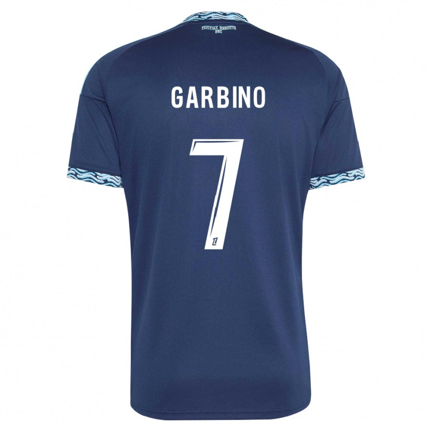 Danxen Kinder Maëlle Garbino #7 Stahlblau Weiß Heimtrikot Trikot 2026/27 T-Shirt Schweiz