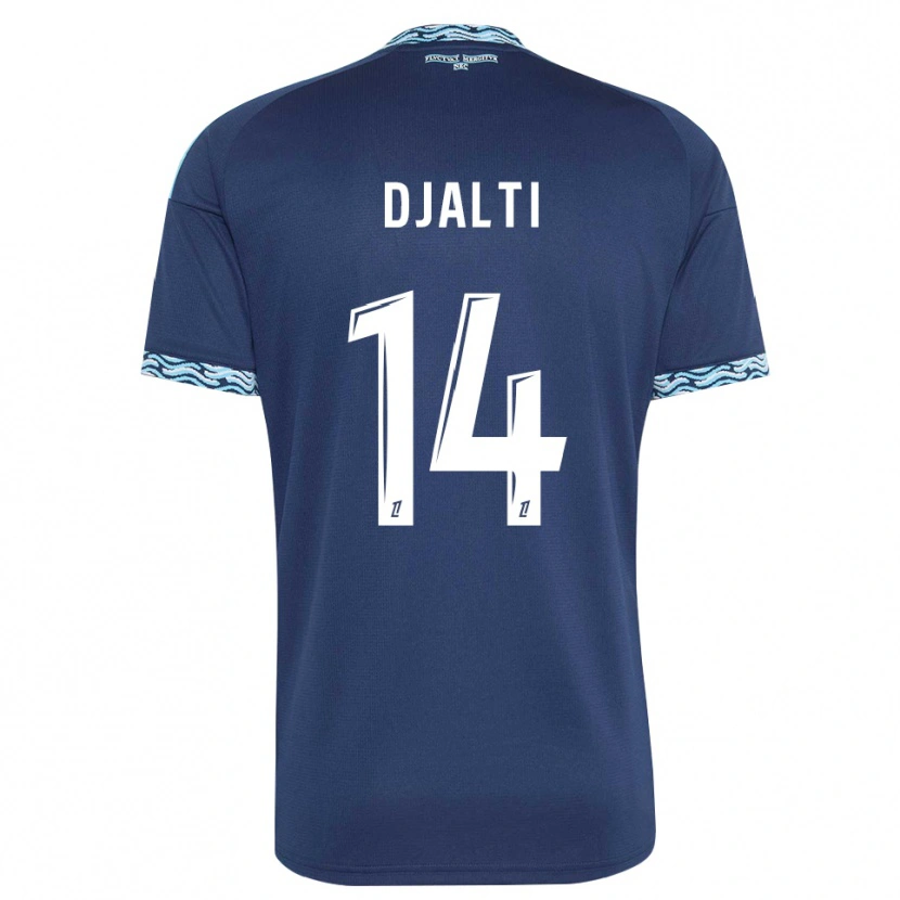 Danxen Kinder Nadir Djalti #14 Stahlblau Weiß Heimtrikot Trikot 2026/27 T-Shirt Schweiz