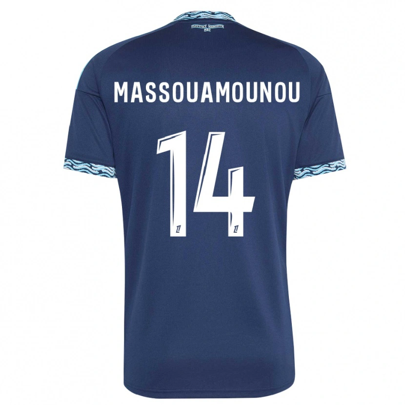 Danxen Kinder Patino Massouamounou #14 Stahlblau Weiß Heimtrikot Trikot 2026/27 T-Shirt Schweiz