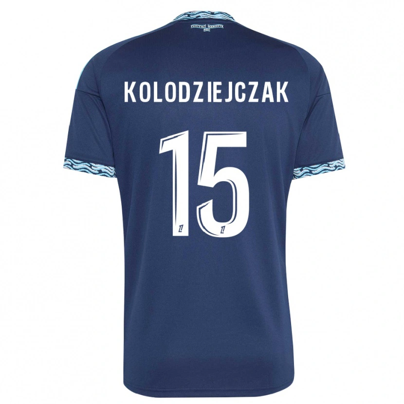 Danxen Kinder Timothée Kolodziejczak #15 Stahlblau Weiß Heimtrikot Trikot 2026/27 T-Shirt Schweiz