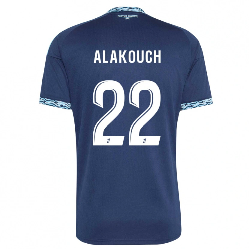 Danxen Kinder Sofiane Alakouch #22 Stahlblau Weiß Heimtrikot Trikot 2026/27 T-Shirt Schweiz