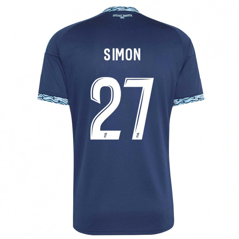Danxen Kinder Moses Simon #27 Stahlblau Weiß Heimtrikot Trikot 2026/27 T-Shirt Schweiz