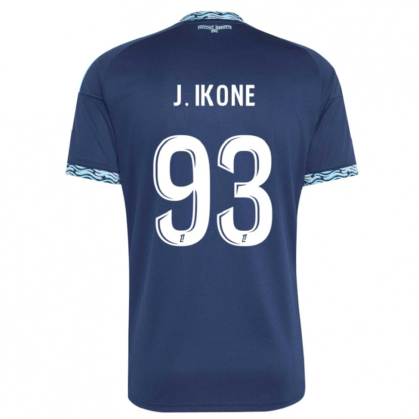 Danxen Kinder Jonathan Ikoné #93 Stahlblau Weiß Heimtrikot Trikot 2026/27 T-Shirt Schweiz
