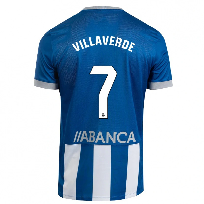 Danxen Kinder Hugo Villaverde #7 Blau Grau Weiß Heimtrikot Trikot 2026/27 T-Shirt Schweiz