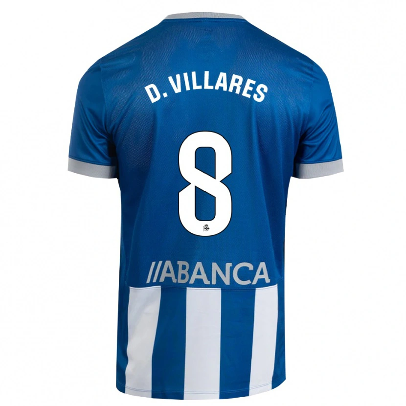 Danxen Kinder Diego Villares #8 Blau Grau Weiß Heimtrikot Trikot 2026/27 T-Shirt Schweiz