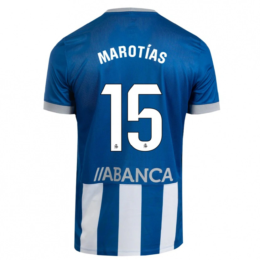 Danxen Kinder Oscar Marotías #15 Blau Grau Weiß Heimtrikot Trikot 2026/27 T-Shirt Schweiz