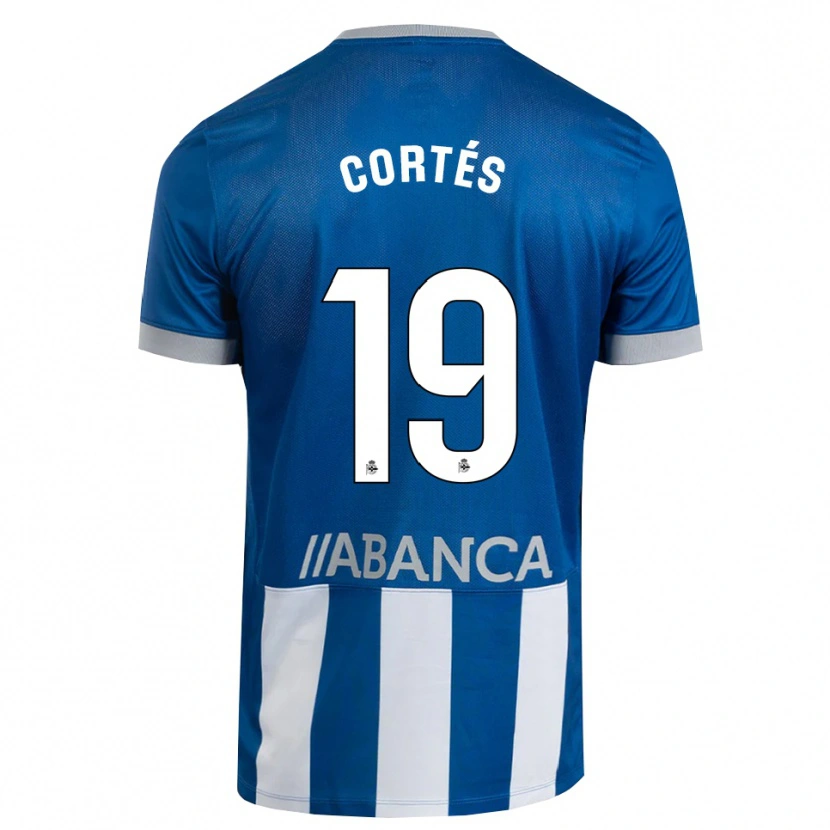 Danxen Kinder Pablo Cortés #19 Blau Grau Weiß Heimtrikot Trikot 2026/27 T-Shirt Schweiz