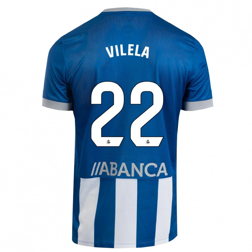 Danxen Kinder Rubén Vilela #22 Blau Grau Weiß Heimtrikot Trikot 2026/27 T-Shirt Schweiz