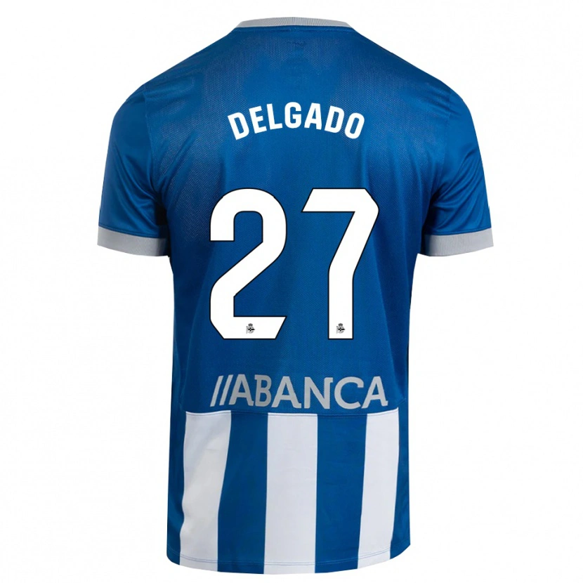 Danxen Kinder Álex Delgado #27 Blau Grau Weiß Heimtrikot Trikot 2026/27 T-Shirt Schweiz