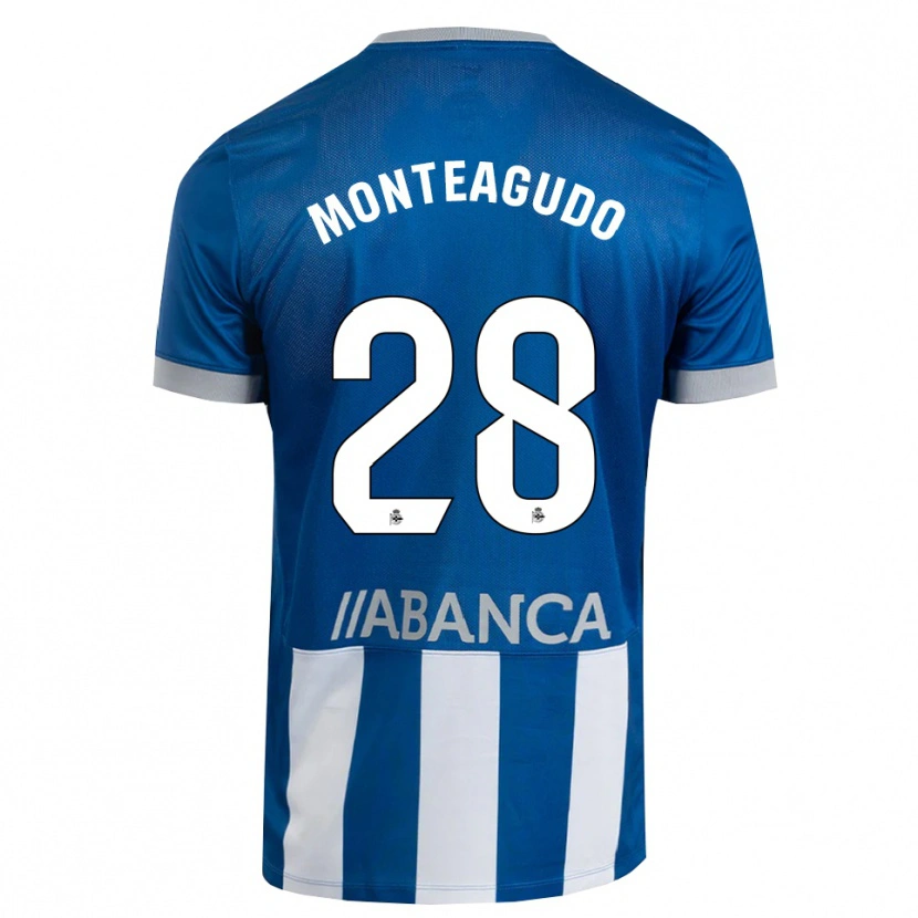 Danxen Kinder Paula Monteagudo #28 Blau Grau Weiß Heimtrikot Trikot 2026/27 T-Shirt Schweiz