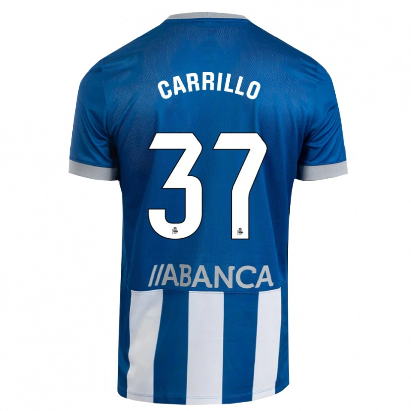 Danxen Kinder Noé Carrillo #37 Blau Grau Weiß Heimtrikot Trikot 2026/27 T-Shirt Schweiz