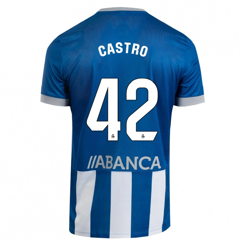Danxen Kinder Lucas Castro #42 Blau Grau Weiß Heimtrikot Trikot 2026/27 T-Shirt Schweiz
