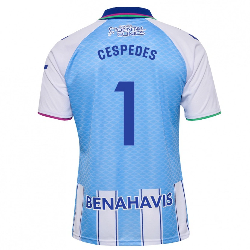 Danxen Kinder Andrés Céspedes #1 Tief Himmelblau Weiß Heimtrikot Trikot 2026/27 T-Shirt Schweiz
