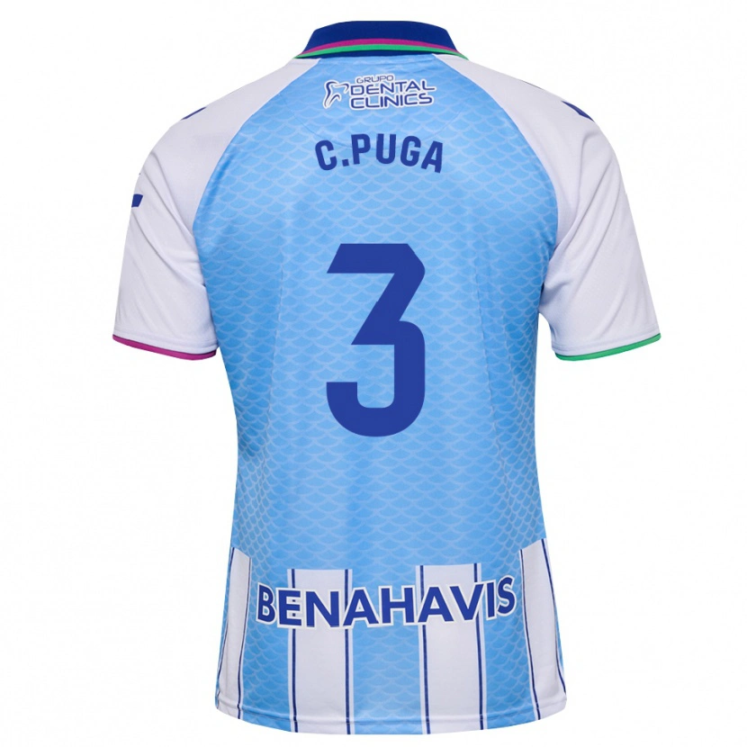 Danxen Kinder Carlos Puga #3 Tief Himmelblau Weiß Heimtrikot Trikot 2026/27 T-Shirt Schweiz