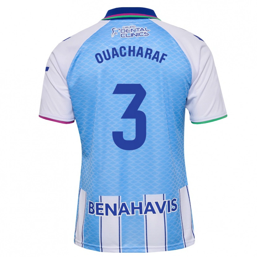 Danxen Kinder Bilal Ouacharaf #3 Tief Himmelblau Weiß Heimtrikot Trikot 2026/27 T-Shirt Schweiz