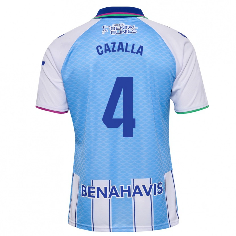 Danxen Kinder Marta Cazalla #4 Tief Himmelblau Weiß Heimtrikot Trikot 2026/27 T-Shirt Schweiz