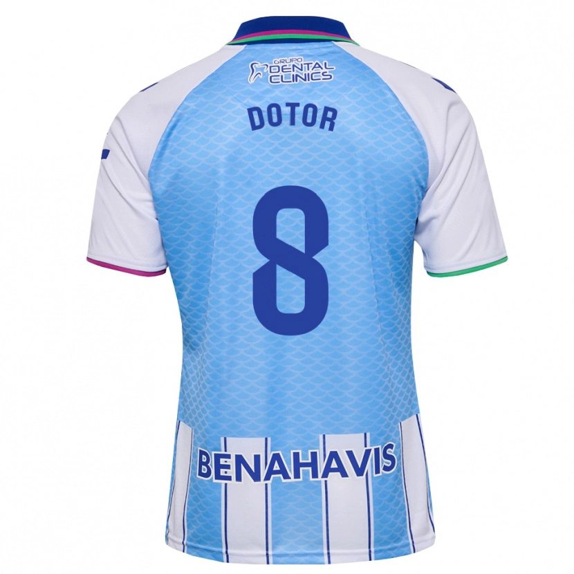 Danxen Kinder Carlos Dotor #8 Tief Himmelblau Weiß Heimtrikot Trikot 2026/27 T-Shirt Schweiz