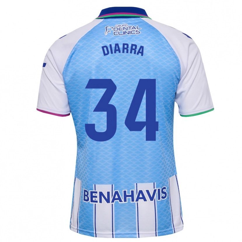 Danxen Kinder Cherif Diarra #34 Tief Himmelblau Weiß Heimtrikot Trikot 2026/27 T-Shirt Schweiz
