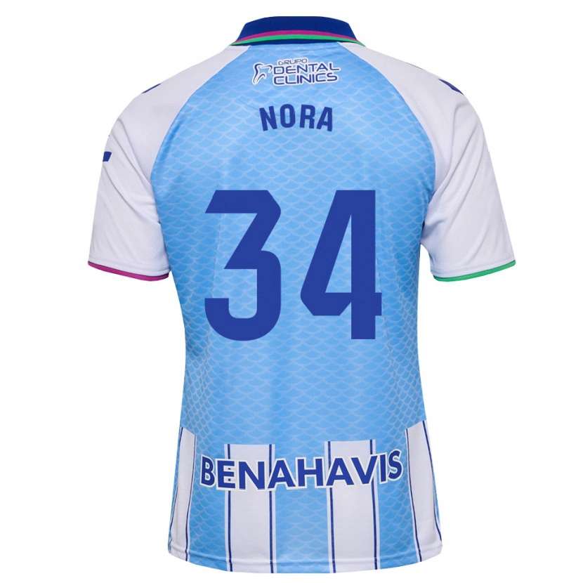 Danxen Kinder Nora #34 Tief Himmelblau Weiß Heimtrikot Trikot 2026/27 T-Shirt Schweiz