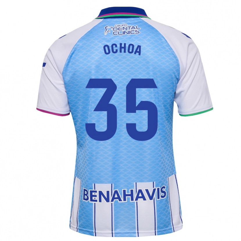 Danxen Kinder Aarón Ochoa #35 Tief Himmelblau Weiß Heimtrikot Trikot 2026/27 T-Shirt Schweiz