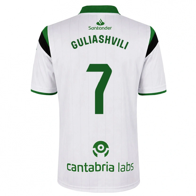 Danxen Kinder Giorgi Guliashvili #7 Weißgrün Schwarz Heimtrikot Trikot 2026/27 T-Shirt Schweiz