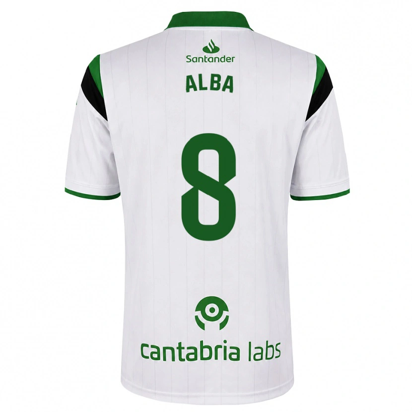 Danxen Kinder Alba Luzuriaga Albelda #8 Weißgrün Schwarz Heimtrikot Trikot 2026/27 T-Shirt Schweiz
