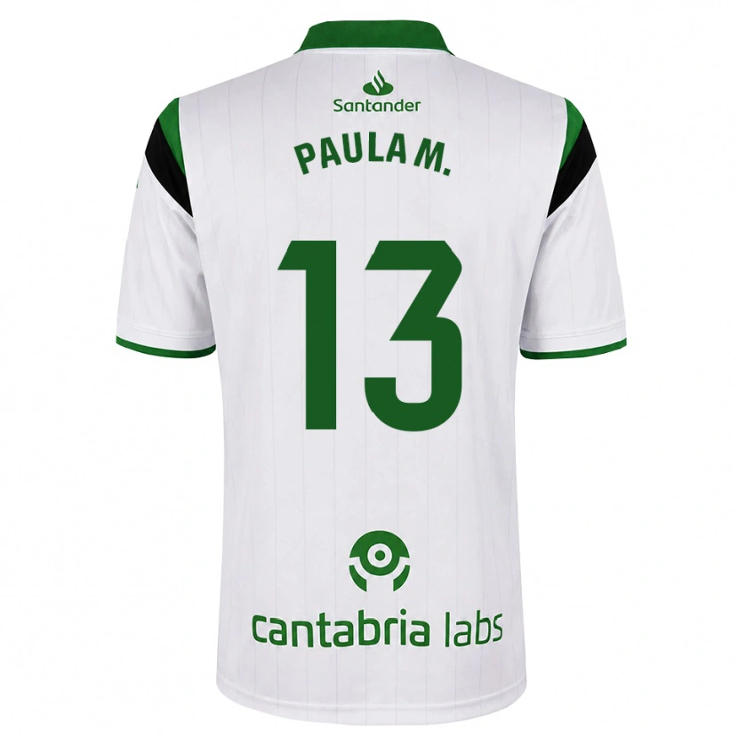 Danxen Kinder Paula Muñoz Álvarez #13 Weißgrün Schwarz Heimtrikot Trikot 2026/27 T-Shirt Schweiz