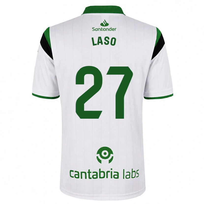 Danxen Kinder Alejandro Laso #27 Weißgrün Schwarz Heimtrikot Trikot 2026/27 T-Shirt Schweiz