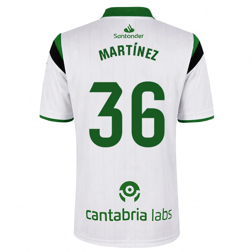 Danxen Kinder Sergio Martínez #36 Weißgrün Schwarz Heimtrikot Trikot 2026/27 T-Shirt Schweiz