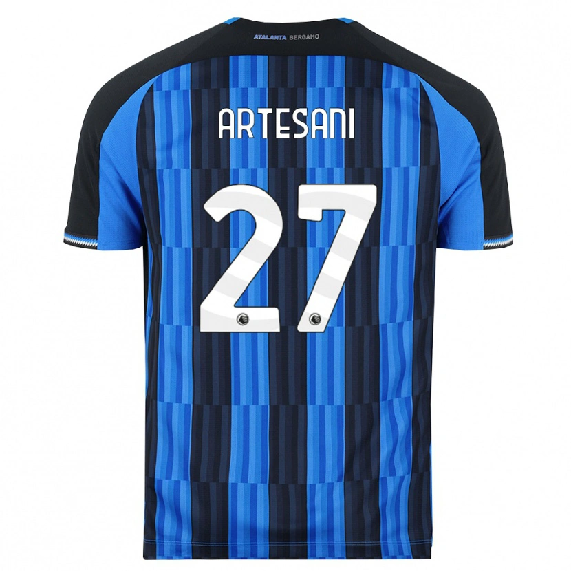 Danxen Kinder Nicolò Artesani #27 Blau Schwarz Rot Heimtrikot Trikot 2026/27 T-Shirt Schweiz