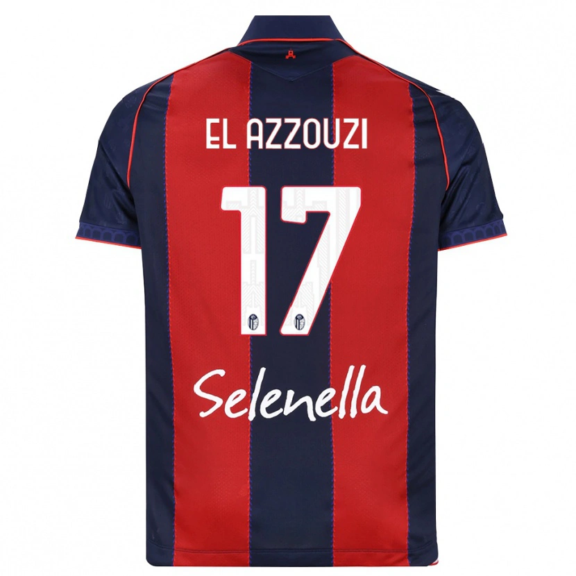 Danxen Kinder Oussama El Azzouzi #17 Königsblau Rot Weiß Heimtrikot Trikot 2026/27 T-Shirt Schweiz