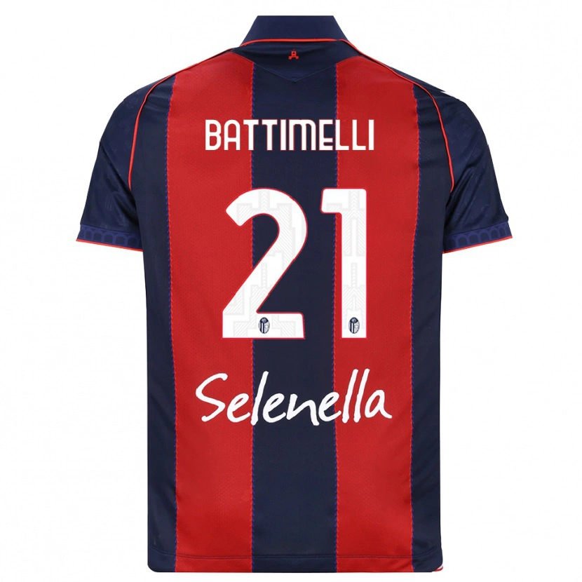 Danxen Kinder Giuseppe Battimelli #21 Königsblau Rot Weiß Heimtrikot Trikot 2026/27 T-Shirt Schweiz