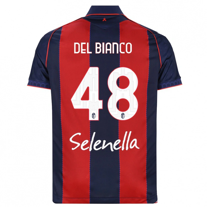 Danxen Kinder Riccardo Del Bianco #48 Königsblau Rot Weiß Heimtrikot Trikot 2026/27 T-Shirt Schweiz
