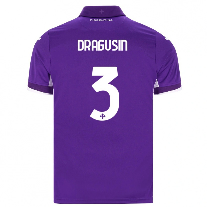 Danxen Kinder Radu Drăgușin #3 Lila Weiß Pink Heimtrikot Trikot 2026/27 T-Shirt Schweiz
